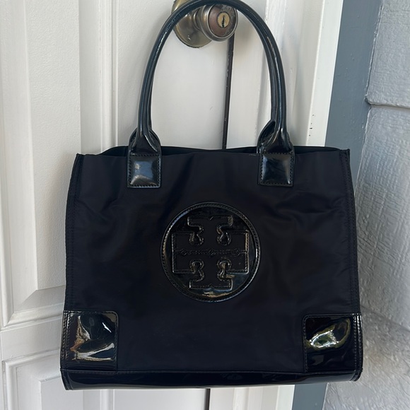 Tory Burch nylon handbag should bag purse black - Picture 1 of 16
